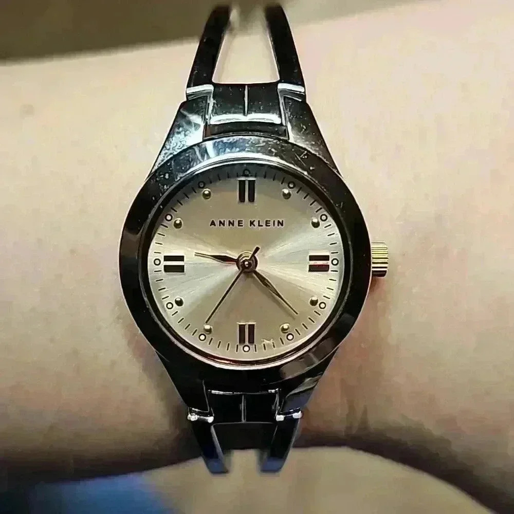 Anne Klein Silver Toned Watch with Rose Gold Toned Face AK/1369